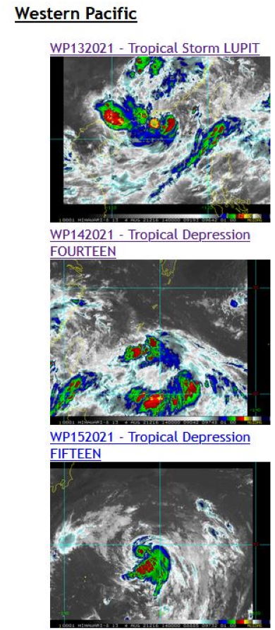 04/14UTC. CYCLONIC TRIO.