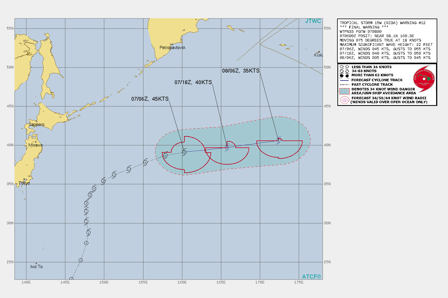 TS 15W(NIDA) WARNING 12/FINAL ISSUED AT 07/09UTC. TS 15W(NIDA) WARNING 12/FINAL ISSUED AT 07/09UTC.