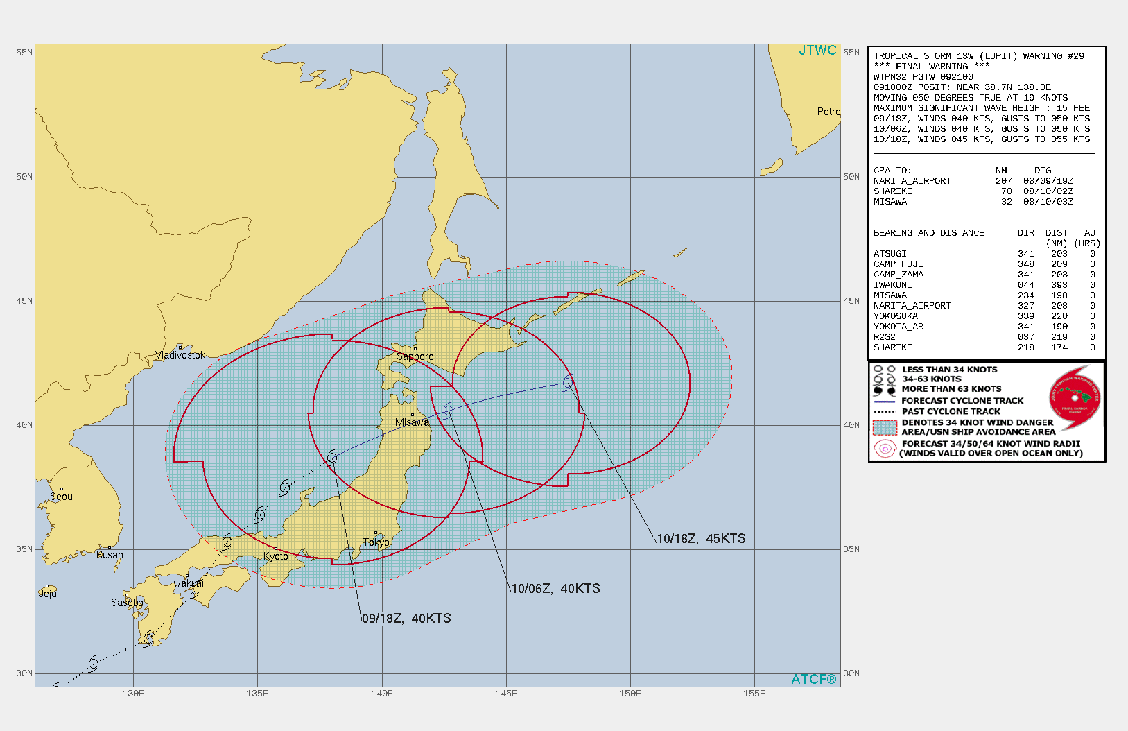 TS 13W(LUPIT). WARNING 29/FINAL ISSUED AT 09/21UTC.