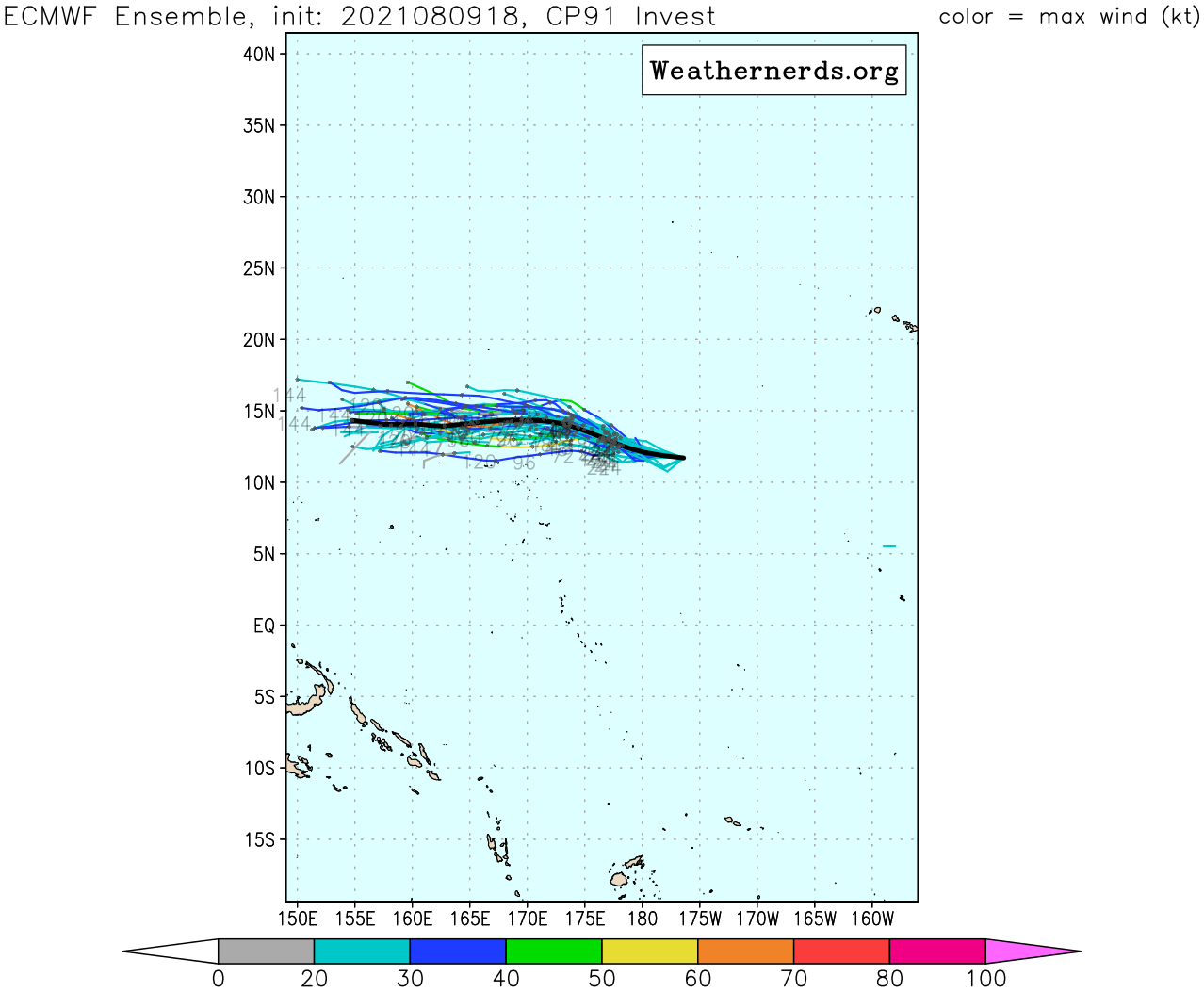 INVEST 91C. GLOBAL MODELS GENERALLY AGREE THAT INVEST 91C WILL  TRACK WESTWARD OVER THE NEXT 24 TO 48 HOURS, BUT SPLIT REGARDING  INTENSIFICATION, WITH ECMWF BEING THE MOST AGGRESSIVE AND NAVGEM/GFS  REMAINING BELOW WARNING CRITERIA.