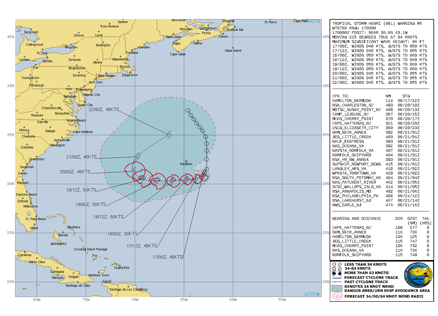 TS 08L(HENRI). WARNING 5 ISSUED AT 17/03UTC.