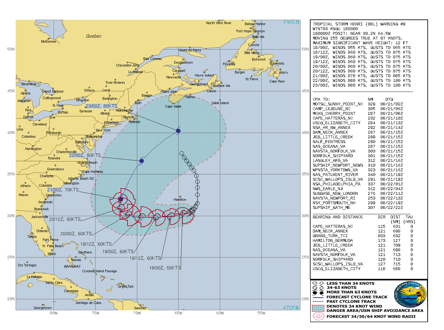 TS 08L(HENRI). WARNING 9 ISSUED AT 18/03UTC. CURRENT INTENSITY IS 55KNOTS AND IS FORECAST TO INCREASE TO 80KNOTS/CAT 1 BY 22/00UTC. TS 08L(HENRI). WARNING 9 ISSUED AT 18/03UTC. CURRENT INTENSITY IS 55KNOTS AND IS FORECAST TO INCREASE TO 80KNOTS/CAT 1 BY 22/00UTC.