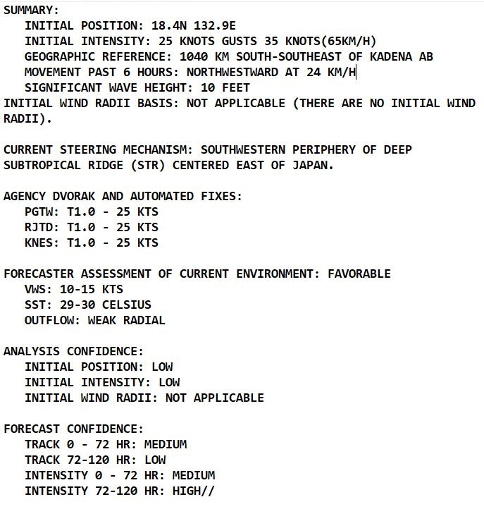 Western Pacific: Warnings re-issued on TD 16W, 19/15utc updates Western Pacific: Warnings re-issued on TD 16W, 19/15utc updates