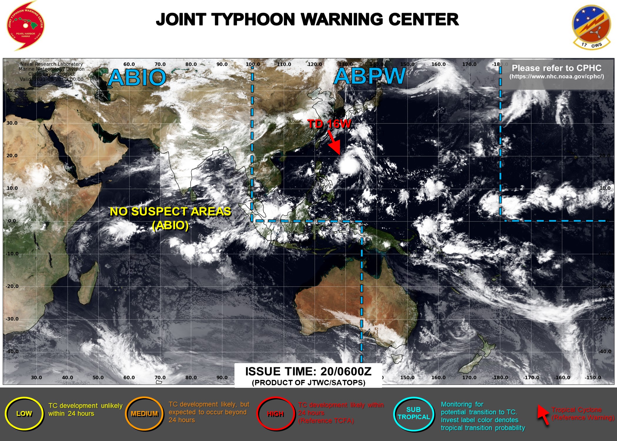 JTWC ARE ISSUING 6HOURLY WARNINGS AND 3HOURLY SATELLITE BULLETINS ON 16W.