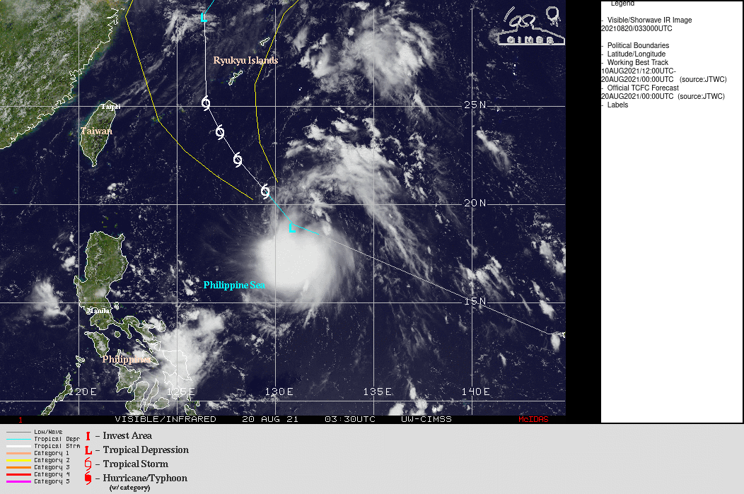 TD 16W. WARNING 31.