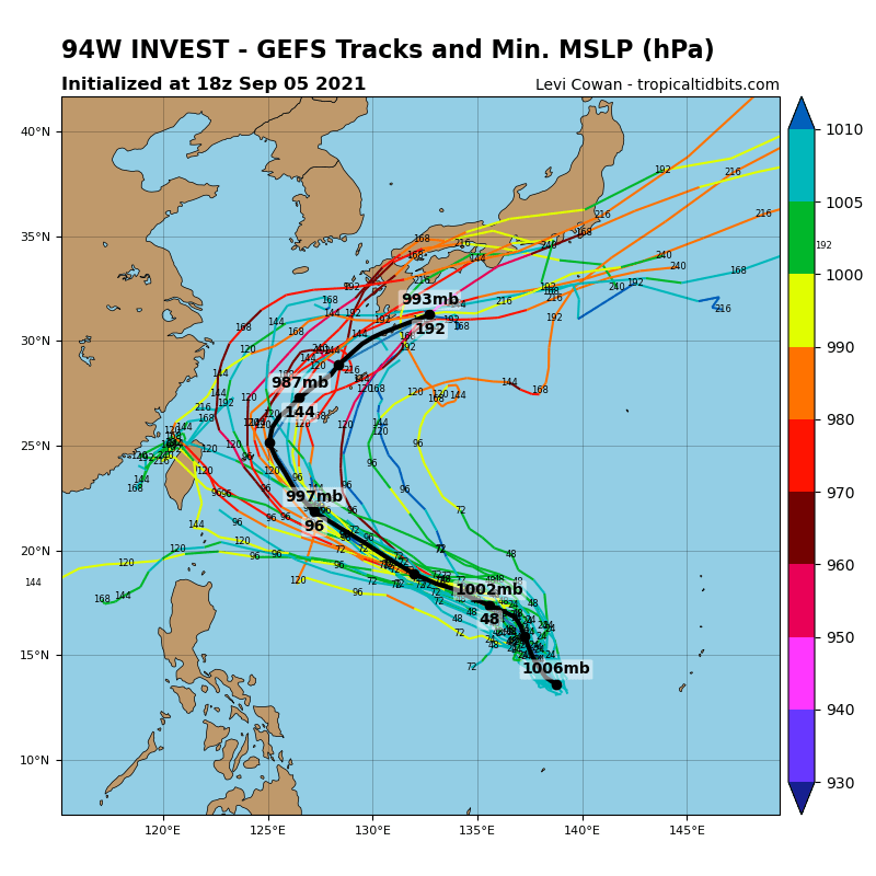INVEST 94W.GLOBAL MODELS ARE IN GOOD AGREEMENT WITH 94 TRACKING  NORTHWESTWARD WITH DEVELOPMENT AND INTENSIFICATION IN THE NEXT 12-36 HOURS.