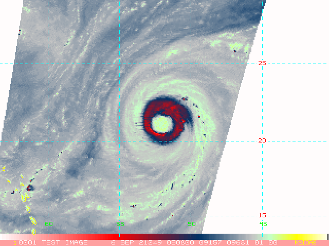 HU 12L(LARRY). THE EYE-WALL REPLACEMENT CYCLE IS NOW COMPLETED AS THE CYCLONE IS SHOWCASING A LARGE 90KM WIDE EYE FEATURE SURROUNDED WITH A SINGLE EYE-WALL STRUCTURE.