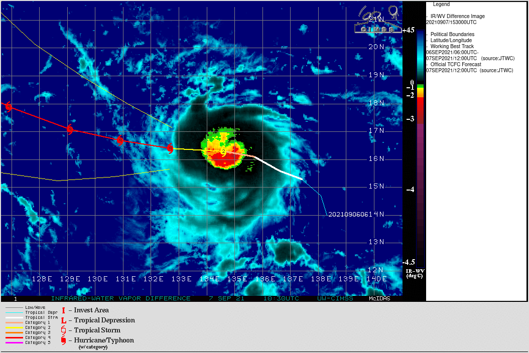 TY 19W(CHANTHU). THE TYPHOON HAS BEEN INTENSIFYING VERY RAPIDLY FOR THE PAST 6HOURS. THE ESTIMATED INTENSITY WAS 85KNOTS/CAT 2 AT 07/12UTC AND IS NOW AT 125KNOTS/CAT 4 AT 07/18UTC. TY 19W(CHANTHU). THE TYPHOON HAS BEEN INTENSIFYING VERY RAPIDLY FOR THE PAST 6HOURS. THE ESTIMATED INTENSITY WAS 85KNOTS/CAT 2 AT 07/12UTC AND IS NOW AT 125KNOTS/CAT 4 AT 07/18UTC.