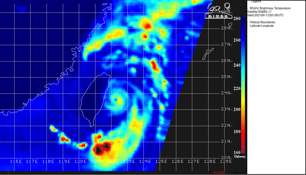 TY 19W(CHANTHU).TY 19W CONTINUES TO EXPERIENCE A SERIES OF FAIRLY QUICK EYEWALL REPLACEMENT CYCLES (ERC) INCLUDING THE ONGOING ERC, WHICH IS EVIDENT IN AN 112300Z SSMIS 91GHZ COMPOSITE IMAGE