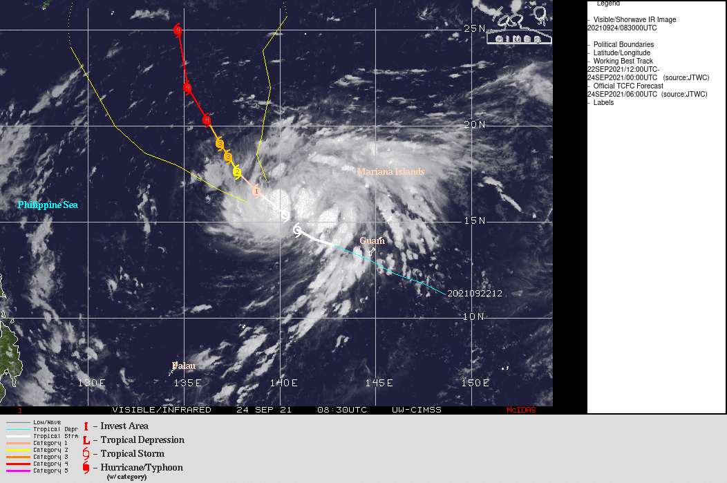 SATELLITE ANALYSIS, INITIAL POSITION AND INTENSITY DISCUSSION: ANIMATED MULTISPECTRAL SATELLITE IMAGERY (MSI) SHOWS THE SYSTEM HAS CONTINUED TO SLOWLY CONSOLIDATE AS THE CIRCULATION HAS BECOME  MORE DEFINED WITH THE FEEDER BANDS WRAPPING INTO THE LOW LEVEL CIRCULATION CENTER DEEPENING. THE INITIAL POSITION IS PLACED WITH MEDIUM CONFIDENCE BASED ON A 240432Z AMSR2 MICROWAVE IMAGE. THE INITIAL INTENSITY OF 50 KNOTS IS ASSESSED WITH MEDIUM CONFIDENCE  BASED ON THE AGENCY AND AUTOMATED DVORAK ESTIMATES. ENVIRONMENTAL  ANALYSIS INDICATES HIGHLY FAVORABLE CONDITIONS WITH LOW VERTICAL  WIND SHEAR, STRONG UPPER LEVEL OUTFLOW, AND VERY WARM SSTS IN THE  PHILIPPINE SEA. THE CYCLONE IS TRACKING ALONG THE SOUTHWESTERN  PERIPHERY OF THE DEEP-LAYERED STR TO THE NORTHEAST. SATELLITE ANALYSIS, INITIAL POSITION AND INTENSITY DISCUSSION: ANIMATED MULTISPECTRAL SATELLITE IMAGERY (MSI) SHOWS THE SYSTEM HAS CONTINUED TO SLOWLY CONSOLIDATE AS THE CIRCULATION HAS BECOME  MORE DEFINED WITH THE FEEDER BANDS WRAPPING INTO THE LOW LEVEL CIRCULATION CENTER DEEPENING. THE INITIAL POSITION IS PLACED WITH MEDIUM CONFIDENCE BASED ON A 240432Z AMSR2 MICROWAVE IMAGE. THE INITIAL INTENSITY OF 50 KNOTS IS ASSESSED WITH MEDIUM CONFIDENCE  BASED ON THE AGENCY AND AUTOMATED DVORAK ESTIMATES. ENVIRONMENTAL  ANALYSIS INDICATES HIGHLY FAVORABLE CONDITIONS WITH LOW VERTICAL  WIND SHEAR, STRONG UPPER LEVEL OUTFLOW, AND VERY WARM SSTS IN THE  PHILIPPINE SEA. THE CYCLONE IS TRACKING ALONG THE SOUTHWESTERN  PERIPHERY OF THE DEEP-LAYERED STR TO THE NORTHEAST.