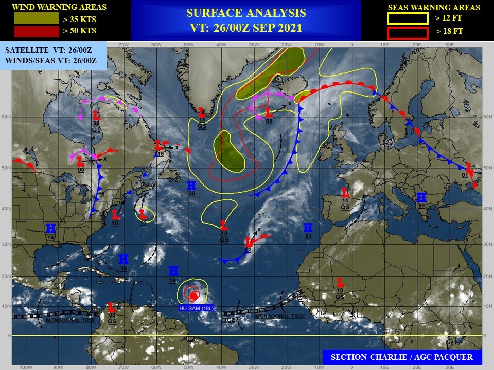 Western Pacific:Super Typhoon 20W(MINDULLE) is the 3rd CAT 5 of the season//North Indian:TC 03B making landfall within 24h,Atlantic:18L(SAM)near Super Hurricane strength,26/03utc