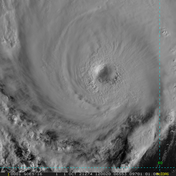 HU 18L(SAM). NHC/MIAMI WROTE: "Sam remains a powerful category 4 hurricane on the Saffir-Simpson  Hurricane Wind Scale over the subtropical central Atlantic.  Satellite images show that the hurricane still has a circular and  quite distinct eye and closed eyewall.  However, an 0827 UTC SSMIS  pass indicated that a dry slot was present on the eastern side of  the circulation between the eyewall and rainbands.  The latest  Dvorak classifications from TAFB, SAB, and CIMSS at the University  of Wisconsin range from 102-115 kt.  However, Air Force  reconnaissance data from earlier this morning showed that the winds  were much higher, and in fact, the Dvorak estimates have had a low  bias compared to the Hurricane Hunter data for the past 24-36 hours.  Therefore, the initial intensity is held at 130 kt for now.  Another  Air Force Hurricane Hunter aircraft is scheduled to investigate Sam  this afternoon.  An ASCAT-A pass from around 12Z indicated that  Sam's tropical-storm-force wind radii have expanded, and the initial  wind radii were adjusted based on that data.  In addition, the eye  of Sam passed about 60 n mi east of NOAA buoy 41049 earlier this  morning.  The buoy reported a minimum pressure of 998 mb, maximum  winds of around 45 kt, gusts to 62 kt, and maximum seas of about 22  ft."