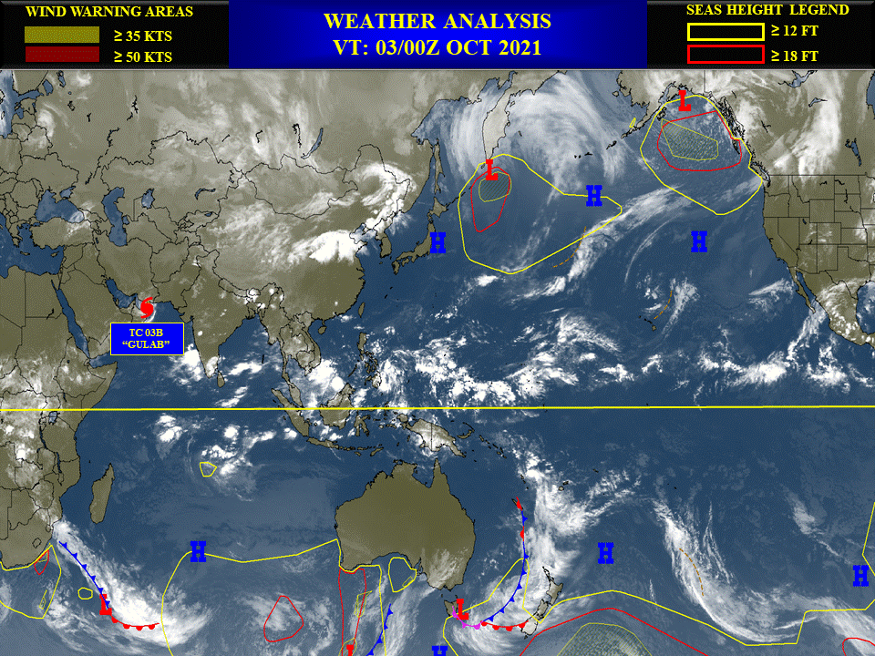 Invest 92W: Tropical Cyclone Formation Alert East of Mindanao//TC 03B(SHAHEEN-GULAB) CAT 1, approaching Oman//Atlantic: 18L(SAM) still a CAT3,03/03utc