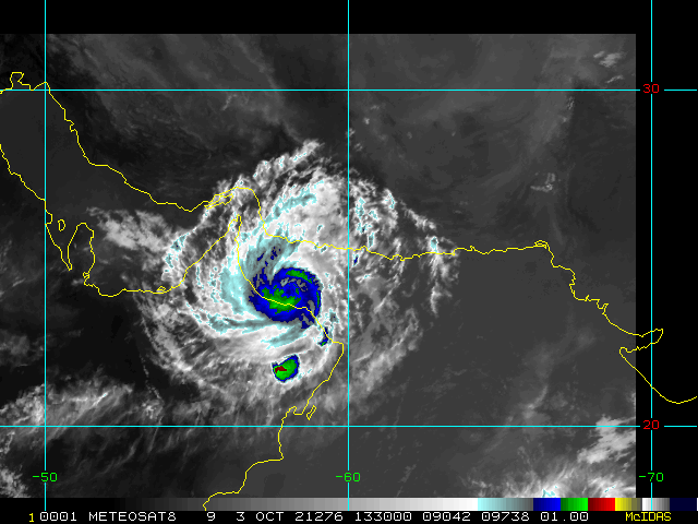 North Indian Ocean/Arabian Sea: TC 03B(SHAHEEN-GULAB) CAT 1 making landfall apprx 90km West of Muscat/Oman 