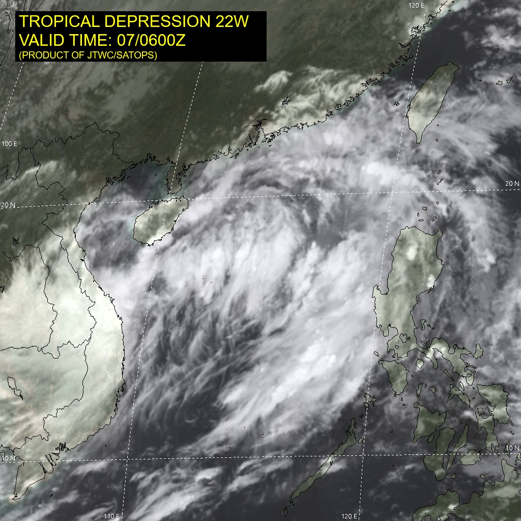 SATELLITE ANALYSIS, INITIAL POSITION AND INTENSITY DISCUSSION: TROPICAL DEPRESSION (TD) HAS SLOWLY CONSOLIDATED OVER THE PAST TWELVE HOURS AND HAS TRANSITIONED FROM A MONSOON DEPRESSION INTO A WARM-CORE TROPICAL SYSTEM. ANIMATED MULTISPECTRAL SATELLITE IMAGERY DEPICTS EXPOSED LOW-LEVEL CLOUD LINES WRAPPING INTO A BROAD CENTER WITH PERSISTENT CORE CONVECTION. A 070541Z AMSR2 89GHZ IMAGE REVEALS FORMATIVE CURVED BANDING PRIMARILY OVER THE EASTERN SEMICIRCLE WITH A RAGGED CENTER. A 070236Z ASCAT-B IMAGE INDICATES THE WIND FIELD HAS STRENGTHENED AND CONTRACTED WITH 25-30 KNOT WINDS WRAPPING IN CLOSER TO CENTER WITH A 130KM RADIUS OF MAXIMUM WINDS, WHICH IS MORE TYPICAL OF A TROPICAL SYSTEM. THE INITIAL POSITION IS PLACED WITH MEDIUM CONFIDENCE BASED ON THE ASCAT-B IMAGE. THE INITIAL INTENSITY OF 30 KNOTS IS ASSESSED WITH MEDIUM CONFIDENCE BASED ON THE ASCAT DATA BUT IS HEDGED SLIGHTLY HIGHER THAN THE AGENCY DVORAK ESTIMATES. ENVIRONMENTAL CONDITIONS REMAIN FAVORABLE WITH MODERATE POLEWARD AND EQUATORWARD OUTFLOW AND LOW (5-10KT) VERTICAL WIND SHEAR. SEA SURFACE TEMPERATURES OF 29-30C ARE CONDUCIVE. SATELLITE ANALYSIS, INITIAL POSITION AND INTENSITY DISCUSSION: TROPICAL DEPRESSION (TD) HAS SLOWLY CONSOLIDATED OVER THE PAST TWELVE HOURS AND HAS TRANSITIONED FROM A MONSOON DEPRESSION INTO A WARM-CORE TROPICAL SYSTEM. ANIMATED MULTISPECTRAL SATELLITE IMAGERY DEPICTS EXPOSED LOW-LEVEL CLOUD LINES WRAPPING INTO A BROAD CENTER WITH PERSISTENT CORE CONVECTION. A 070541Z AMSR2 89GHZ IMAGE REVEALS FORMATIVE CURVED BANDING PRIMARILY OVER THE EASTERN SEMICIRCLE WITH A RAGGED CENTER. A 070236Z ASCAT-B IMAGE INDICATES THE WIND FIELD HAS STRENGTHENED AND CONTRACTED WITH 25-30 KNOT WINDS WRAPPING IN CLOSER TO CENTER WITH A 130KM RADIUS OF MAXIMUM WINDS, WHICH IS MORE TYPICAL OF A TROPICAL SYSTEM. THE INITIAL POSITION IS PLACED WITH MEDIUM CONFIDENCE BASED ON THE ASCAT-B IMAGE. THE INITIAL INTENSITY OF 30 KNOTS IS ASSESSED WITH MEDIUM CONFIDENCE BASED ON THE ASCAT DATA BUT IS HEDGED SLIGHTLY HIGHER THAN THE AGENCY DVORAK ESTIMATES. ENVIRONMENTAL CONDITIONS REMAIN FAVORABLE WITH MODERATE POLEWARD AND EQUATORWARD OUTFLOW AND LOW (5-10KT) VERTICAL WIND SHEAR. SEA SURFACE TEMPERATURES OF 29-30C ARE CONDUCIVE.