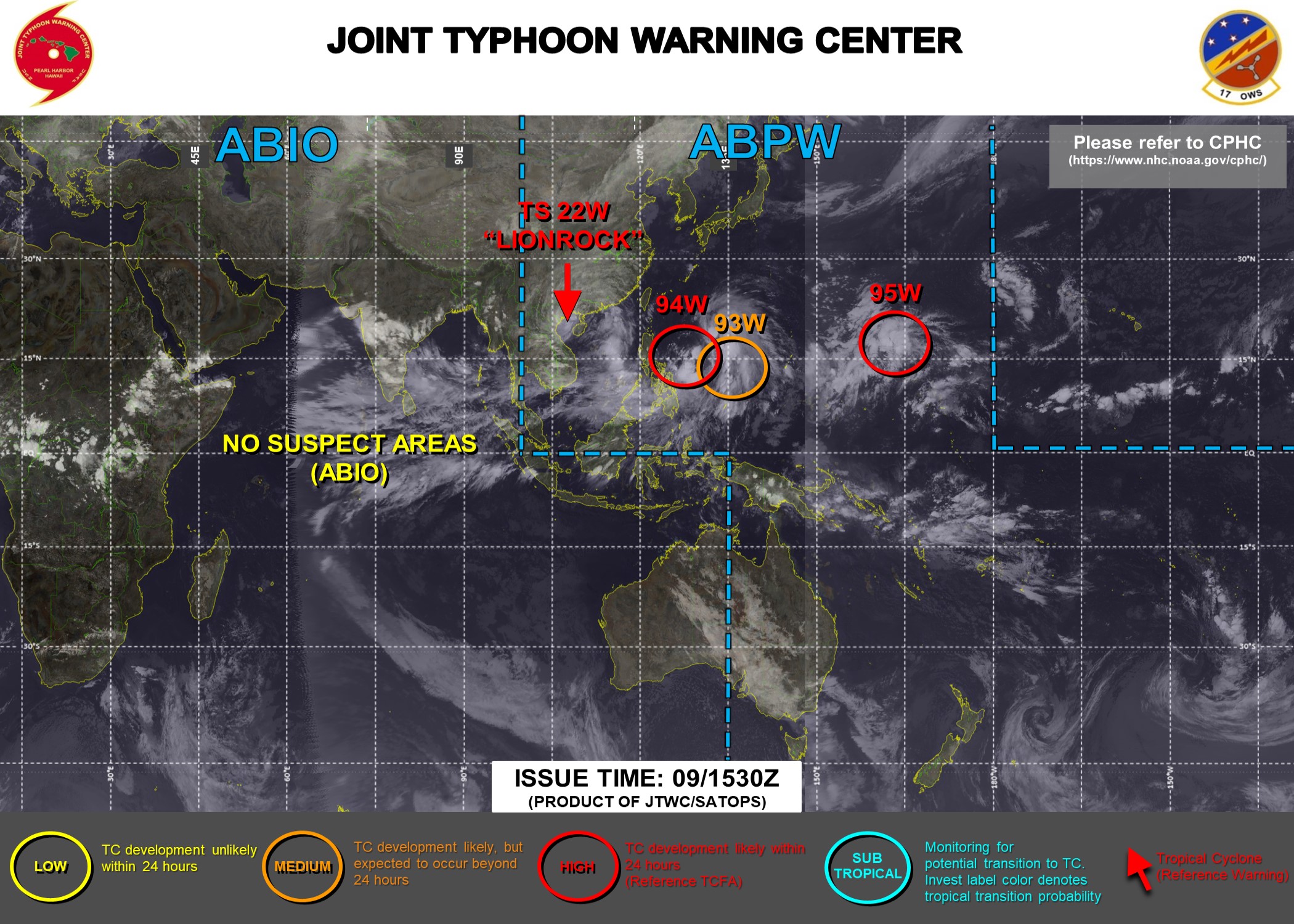 Western North Pacific: still active with Invests 94W rotating around 94W ! 09/03utc updates