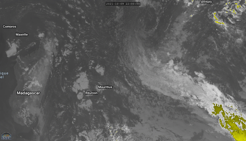 ILES SOEURS: Dimanche 10 Octobre 2021: les prévisions du temps pour MAURICE et la RÉUNION