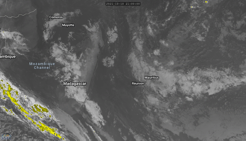 ILES SOEURS: Lundi 11 Octobre 2021: les prévisions du temps pour MAURICE et la RÉUNION, tendances pour la semaine