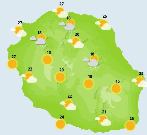 ILES SOEURS(MAURICE/RÉUNION): prévisions+cartes détaillées pour les 04,05,06 Novembre. Tendances pour Dimanche. Pluvieux à RODRIGUES.