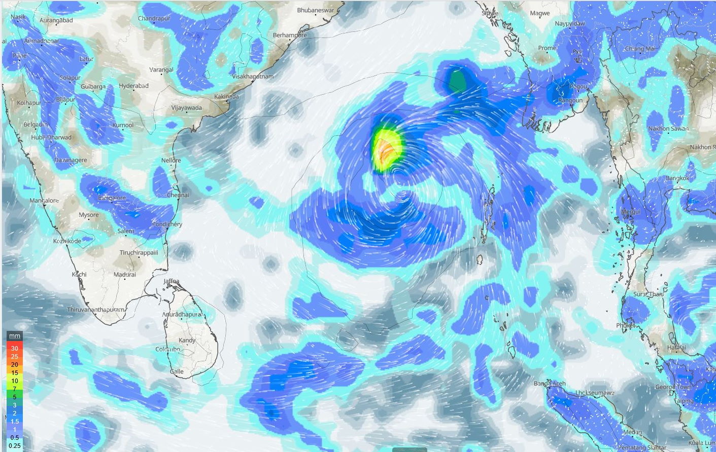 GLOBAL MODELS INDICATE STEADY DEVELOPMENT AS THE SYSTEM TRACKS OVER  THE ANDAMAN SEA, AWAY FROM LAND, AND TOWARD THE ANDAMAN ISLANDS OVER  THE NEXT 1 TO 2 DAYS.