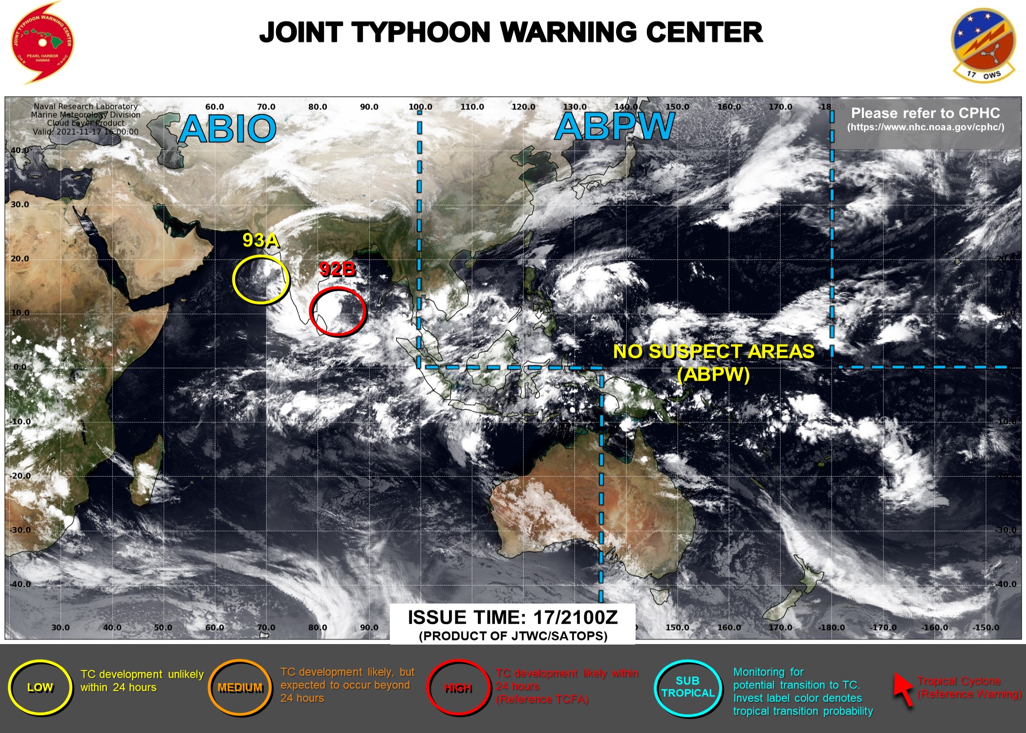 JTWC IS ISSUING 3HOURLY SATELLITE BULLETINS ON INVEST 92B.