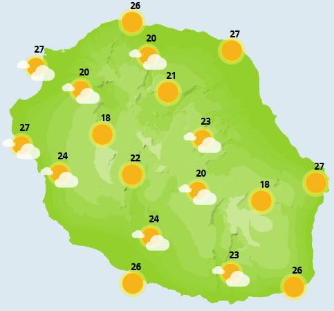 ILES SOEURS(MAURICE/RÉUNION): cartes détaillées+bulletins pour ce Vendredi 19 Novembre+ le Weekend et début de semaine prochaine