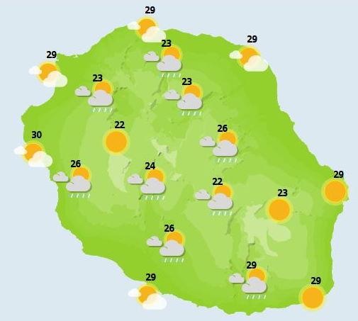 ILES SOEURS(MAURICE/RÉUNION): cartes détaillées+bulletins pour ce Vendredi 19 Novembre+ le Weekend et début de semaine prochaine