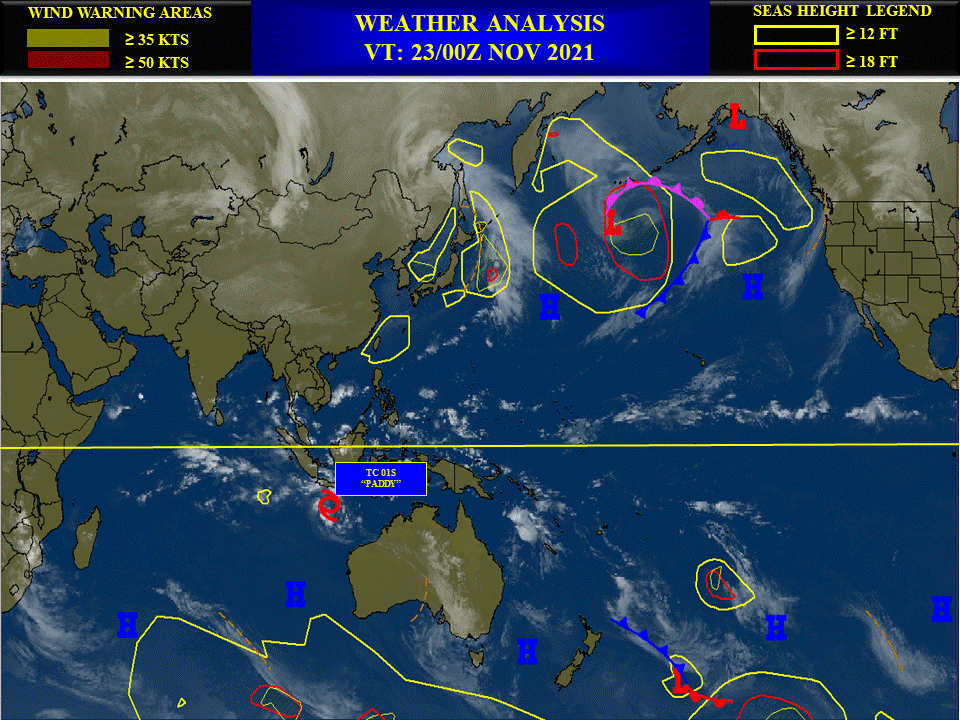 Mid-level dry air entrainment preventing significant intensification of TC 01S(PADDY), 23/09utc