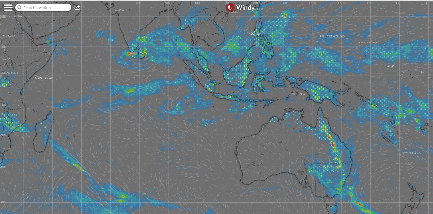 Final Warning on 01S(PADDY) with Invest 91S displaying flaring convection, 25/06utc Final Warning on 01S(PADDY) with Invest 91S displaying flaring convection, 25/06utc