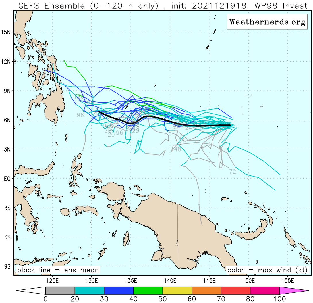 Typhoon 28W(RAI) down 55knots in 24H, intensity to fall below 35knots in 36h// Invest 94B and Invest 98W, 20/03utc