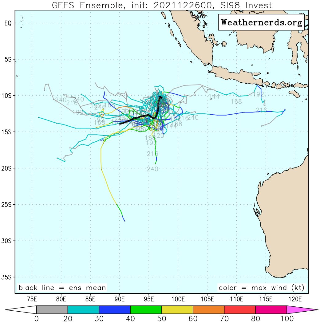 Invest 97S over-land but still under watch// Invest 98S first update, 26/06utc