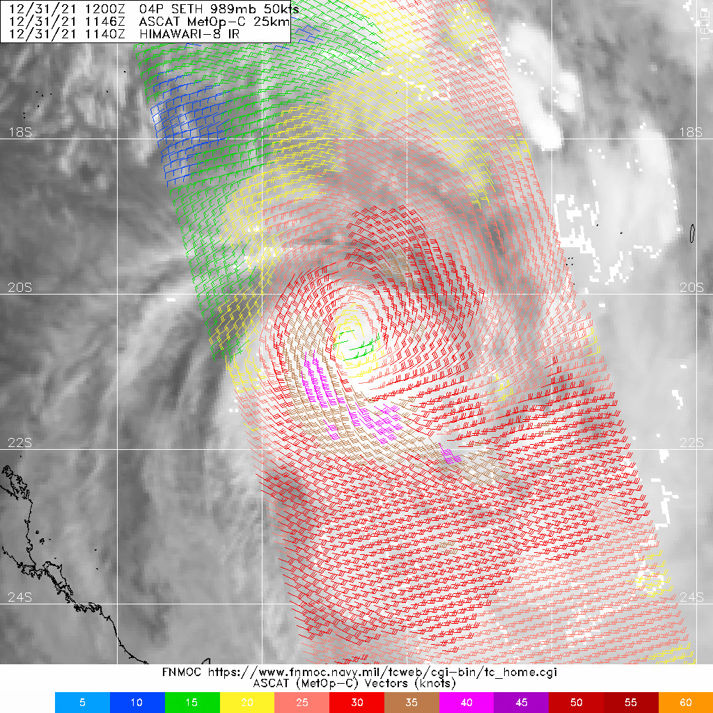 04P(SETH) confounds high vertical wind shear and is the last 2021 Tropical Cyclone