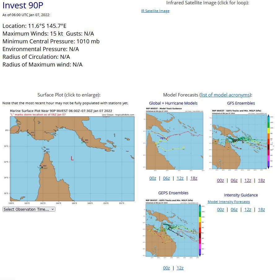 Invest 99P and Invest 90P up-dates//Ecmwf map getting busier, 07/08utc updates