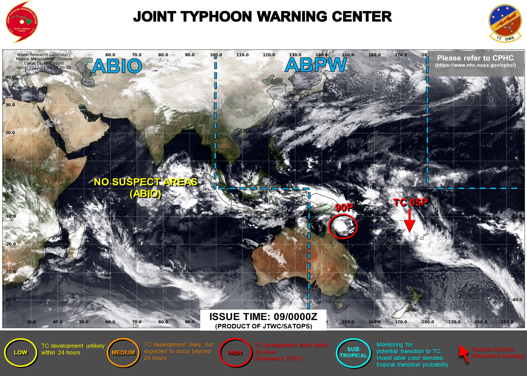 TC 05P slowly intensifying next 36hours// Tropical Cyclone Formation Alert for Invest 90P