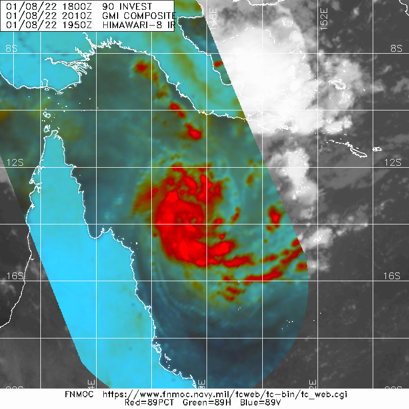 TC 05P slowly intensifying next 36hours// Tropical Cyclone Formation Alert for Invest 90P