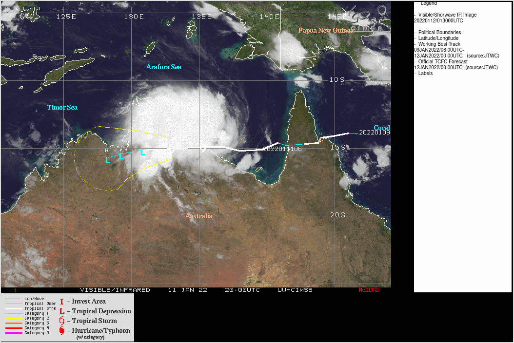 Cyclones: Pacific duo, TC 06P(TIFFANY) and TC 05P(CODY) updates 12/03utc