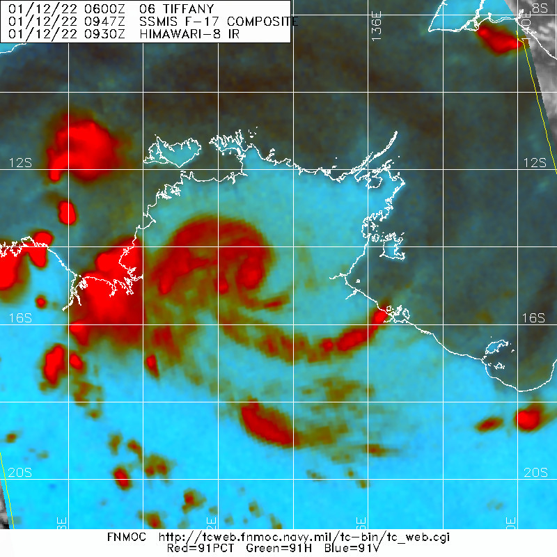 TC 05P(CODY) forecast to overcome dry air and increasing shear over 24hours// Over-land TC 06P(TIFFANY) still monitored, 12/15utc