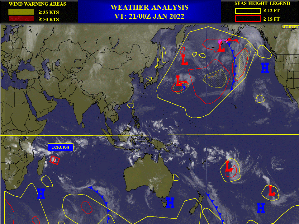 Tropical Cyclone Formation Alert(TCFA) for Invest 93S, 21/02utc