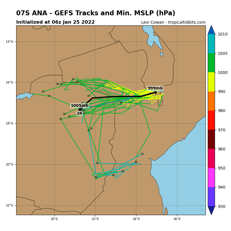 Tropical Cyclone Formation Alert issued for Invest 96S// Invest 91W and over-land TC 07S(ANA) updates, 25/13utc