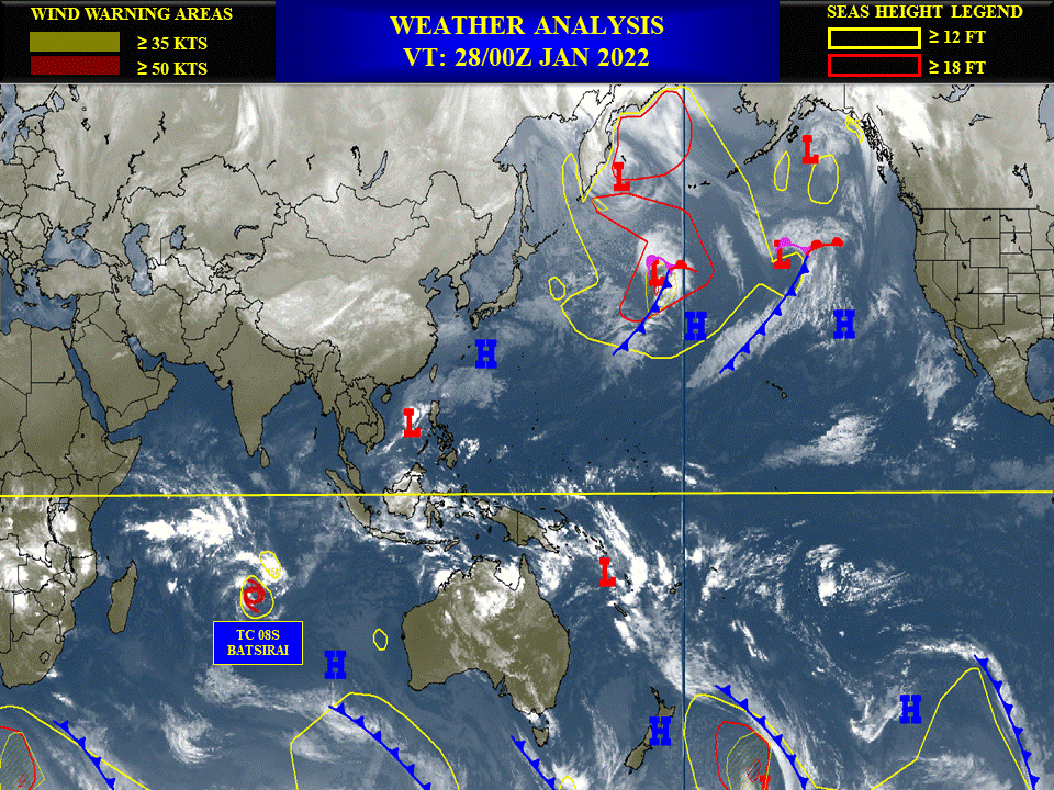 TC 08S(BATSIRAI): challenging forecast intensity-wise// Invest 91W down-graded to LOW//Invest 97P, 28/03utc