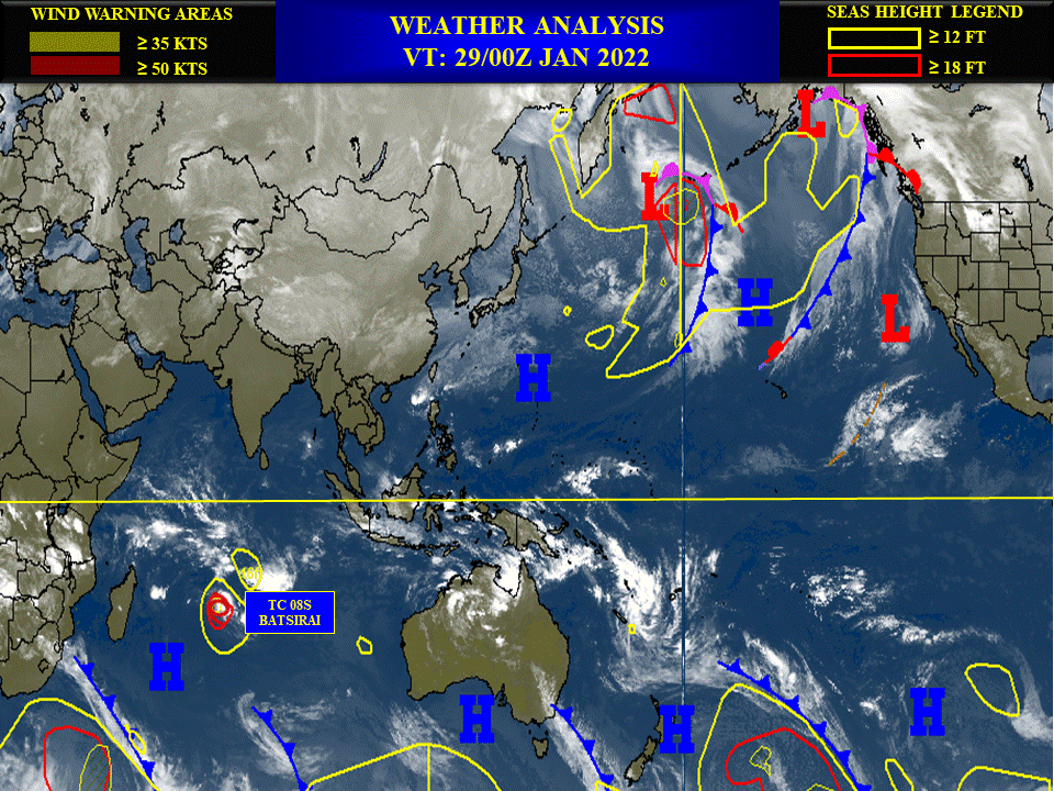 TC 08S(BATSIRAI) is re-intensifying and gradually approaching the Mascarene islands TC 08S(BATSIRAI) is re-intensifying and gradually approaching the Mascarene islands