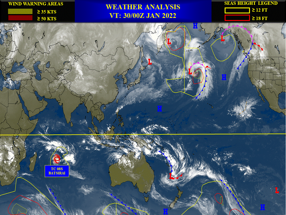 TC 08S(BATSIRAI) high end CAT 1 US will be intensifying next 72h up to CAT 3, approaching the Mascarenes, Invests 98P/97P updates,30/03utc