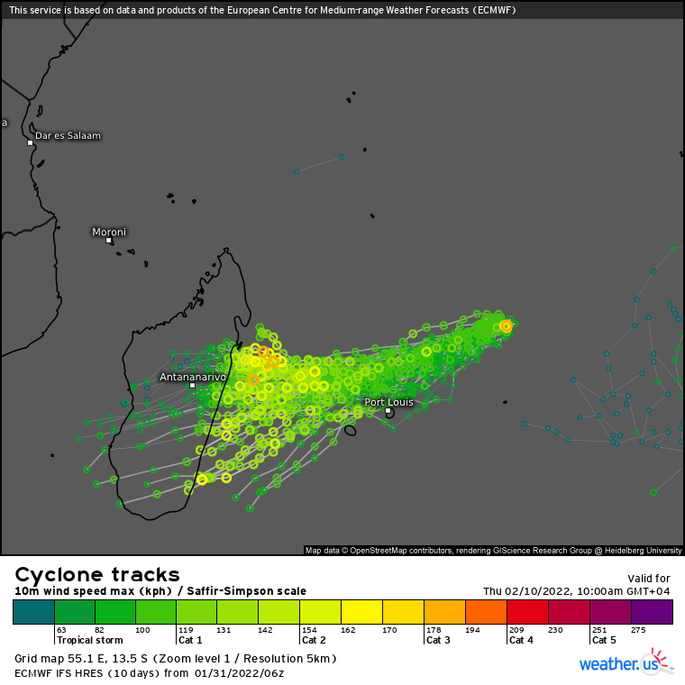 TC 08S(BATSIRAI): CAT 2 US ,microwave eye well depicted again, forecast track up-date//Invest 98P: Tropical Cyclone Formation Alert,31/15utc