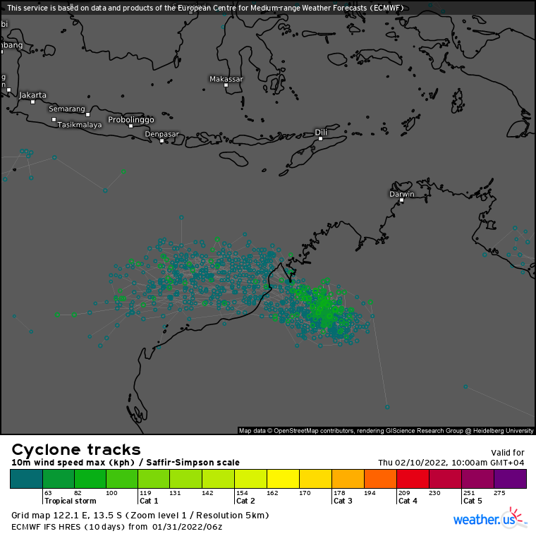 TC 08S(BATSIRAI): CAT 2 US ,microwave eye well depicted again, forecast track up-date//Invest 98P: Tropical Cyclone Formation Alert,31/15utc