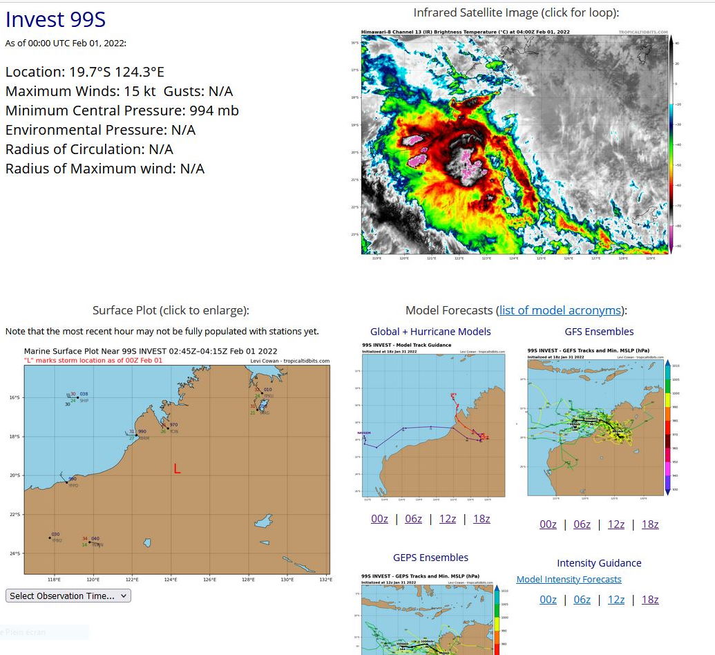 TC 08S(BATSIRAI): microwave and Cimss analysis suggest intensification possible next 24h// TC 09P up-date, 01/03utc