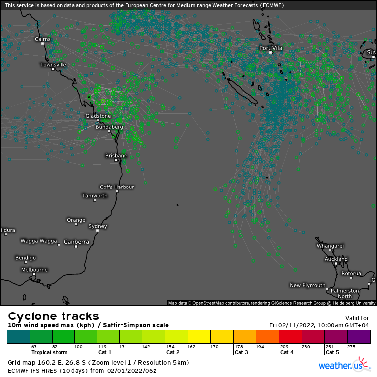 TC 08S(BATSIRAI) CAT 2 US: intensifying & approaching Mauritius/Réunion islands// TC 09P: slow intensification after 36h, 01/15utc