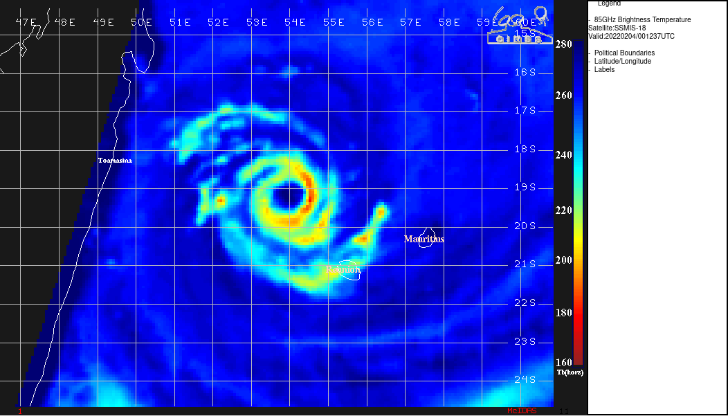 040011Z SSMIS 91GHZ IMAGE REVEALS THAT THE OUTER EYEWALL FROM THE EYEWALL REPLACEMENT CYCLE HAS STARTED TO CONSTRICT AS THE MICROWAVE EYE IS 40 NM IN DIAMETER COMPARED TO SEVERAL HOURS EARLIER WHEN IT WAS 50 NM IN A 032128Z AMSR2 89GHZ IMAGE.