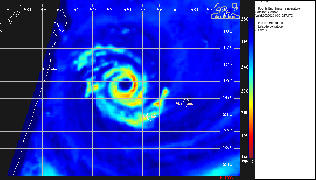 040011Z SSMIS 91GHZ IMAGE REVEALS THAT THE OUTER EYEWALL FROM THE EYEWALL REPLACEMENT CYCLE HAS STARTED TO CONSTRICT AS THE MICROWAVE EYE IS 40 NM IN DIAMETER COMPARED TO SEVERAL HOURS EARLIER WHEN IT WAS 50 NM IN A 032128Z AMSR2 89GHZ IMAGE. 040011Z SSMIS 91GHZ IMAGE REVEALS THAT THE OUTER EYEWALL FROM THE EYEWALL REPLACEMENT CYCLE HAS STARTED TO CONSTRICT AS THE MICROWAVE EYE IS 40 NM IN DIAMETER COMPARED TO SEVERAL HOURS EARLIER WHEN IT WAS 50 NM IN A 032128Z AMSR2 89GHZ IMAGE.