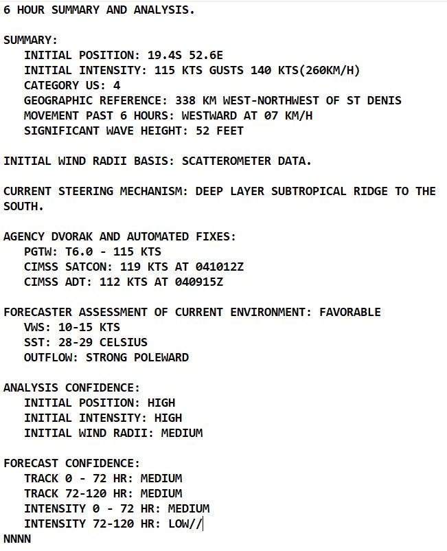 Powerful TC 08S(BATSIRAI) CAT 4 US: to make landfall over Madagascar shortly after 24h// Invest 90S is now TC 10S, 04/15utc