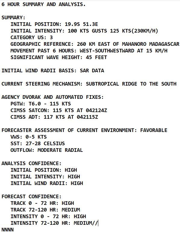 TC 08S(BATSIRAI): CAT 3 US  bearing down on Eastern Madagascar// TC 10S(CLIFF) near peak intensity//Invest 92P on the map,05/03utc